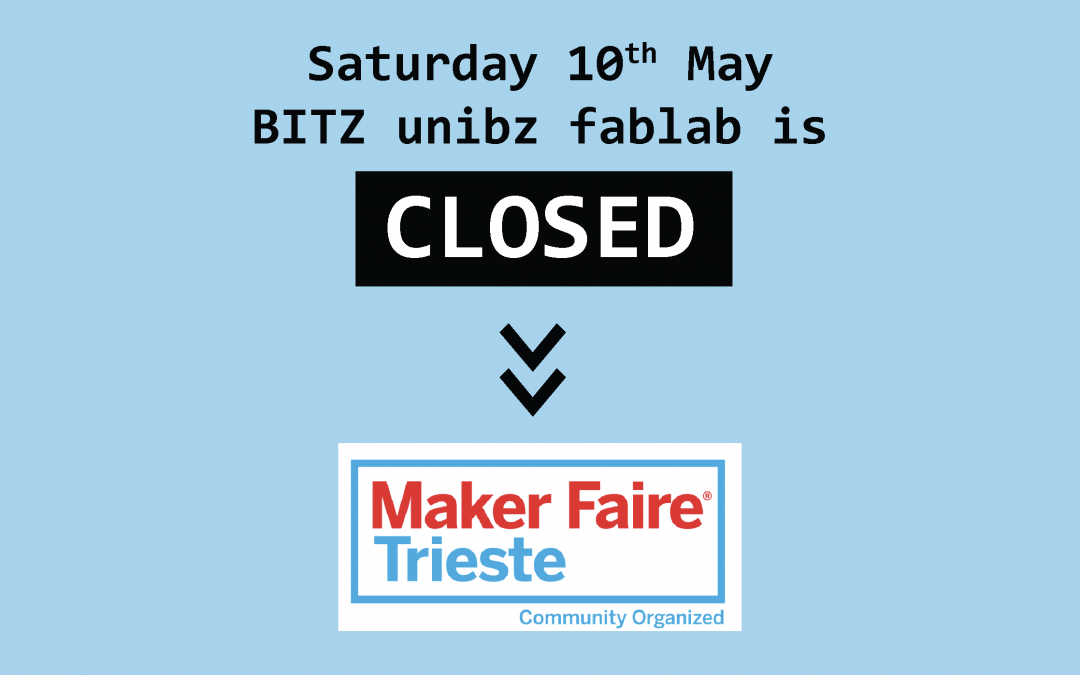 On May 10th fablab will be closed